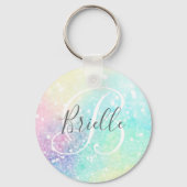 Glitter Colorful Glamoureus  Patroon Sleutelhanger (Voorkant)