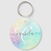 Glitter Colorful Glamoureus  Patroon Sleutelhanger (Voorkant)