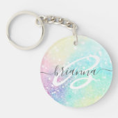 Glitter Colorful Glamoureus  Patroon Sleutelhanger (Voorkant)