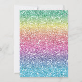 Glitter Colorful Gradup Afstuderen Kaart (Achterkant)