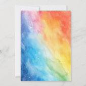 Glitter Colorful Jump Birthday Kaart (Achterkant)