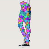 Glitter Colorful Multi-Colored Zeemeerminnen Leggings (Links)