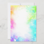 Glitter Colorful Sequin Art Party Birthday Kaart (Achterkant)