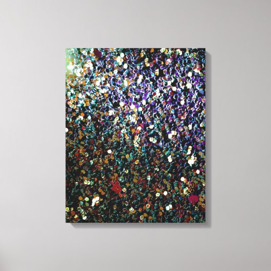 Glitter comet & sterren canvas afdruk (Voorkant)