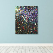 Glitter comet & sterren canvas afdruk (Insitu (Houten vloer))