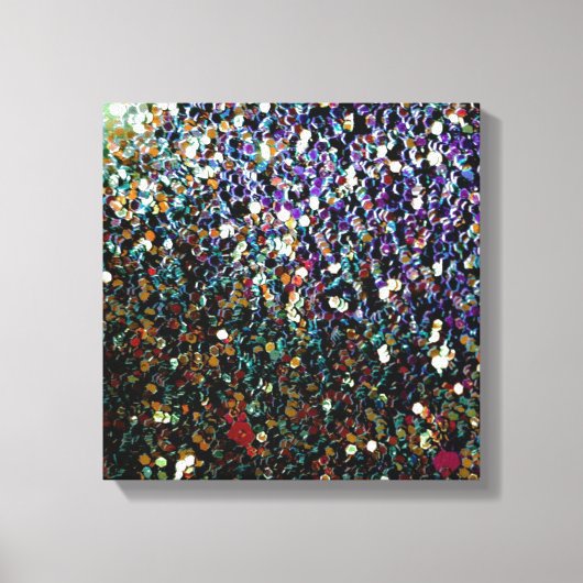 Glitter comet & sterren canvas afdruk (Voorkant)