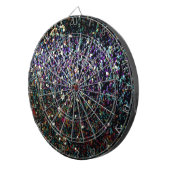 Glitter comet & sterren dartbord (Voorkant Rechts)