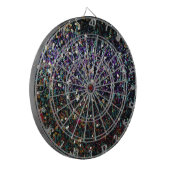 Glitter comet & sterren dartbord (Voorkant Links)