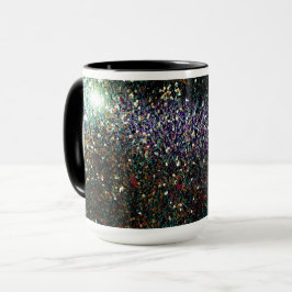 Glitter comet & sterren mok