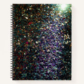 Glitter comet & sterren notitieboek (Voorkant)