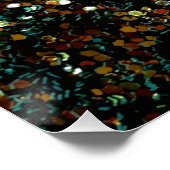 Glitter comet & sterren poster (Hoek)