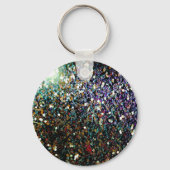 Glitter comet & sterren sleutelhanger (Voorkant)