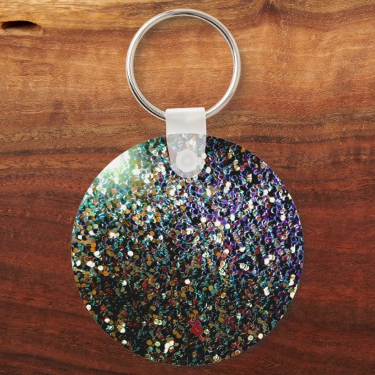 Glitter comet & sterren sleutelhanger (Voorkant)