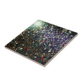 Glitter comet & sterren tegeltje (Zijkant)