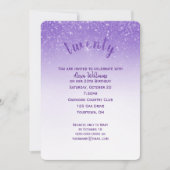 Glitter Confetti 20e verjaardagsfeestje Kaart (Voorkant)