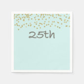 Glitter Confetti 25th Servet (Voorkant)