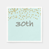 Glitter Confetti 30th Servetten (Voorkant)