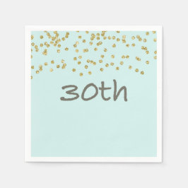 Glitter Confetti 30th Servetten