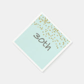 Glitter Confetti 30th Servetten (Hoek)