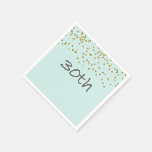 Glitter Confetti 30th Servetten (Hoek)