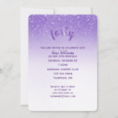 Glitter Confetti 40e verjaardagsfeestje Kaart (Voorkant)