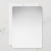 glitter confetti 40th bruiloft kaart (Achterkant)