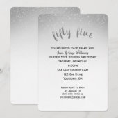 glitter confetti 55th bruiloft kaart (Voorkant / Achterkant)