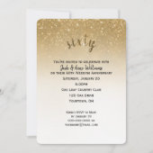 glitter confetti 60th bruiloft kaart (Voorkant)