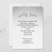 glitter confetti 65e huwelijksverjaardag kaart (Voorkant)