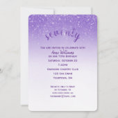 Glitter Confetti 70ste verjaardagsfeestje Kaart (Voorkant)