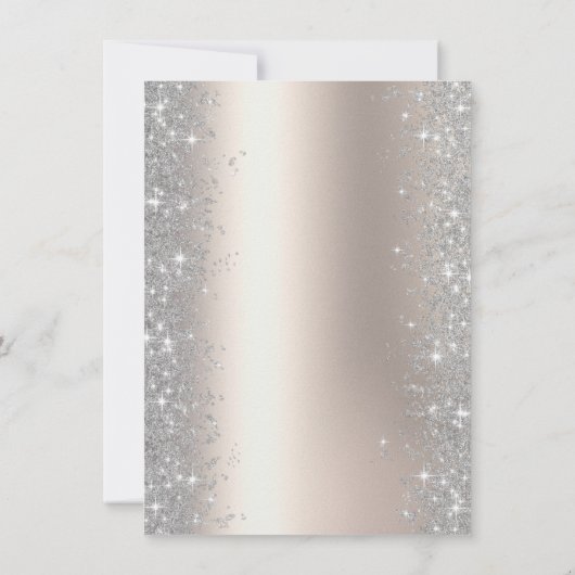 Glitter Confetti Balloons Champagne 90ste Verjaard Kaart (Achterkant)