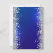 Glitter Confetti Balloons Navy Blue 30e Verjaardag Kaart (Achterkant)