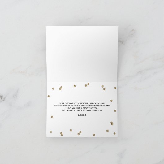 Glitter Confetti bedankkaart (Binnen)