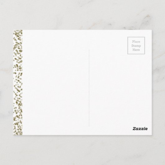 Glitter Confetti Bedankt Briefkaart (Achterkant)