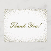 Glitter Confetti Bedankt Briefkaart (Voorkant)