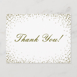 Glitter Confetti Bedankt Briefkaart