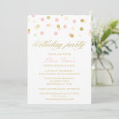 Glitter Confetti Birthday Kaart (Staand voorkant)