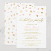Glitter Confetti Birthday Kaart (Voorkant / Achterkant)
