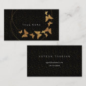 Glitter Confetti Butterfly Vip Visitekaartje (Voorkant / Achterkant)