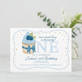 Glitter Confetti Cupcake 1e verjaardag Kaart (Staand voorkant)