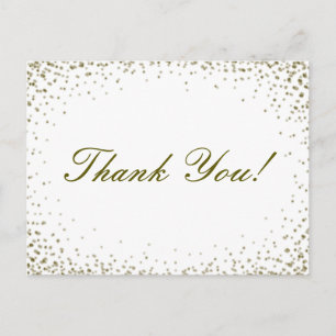 Glitter Confetti Dank u Briefkaart