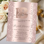 Glitter Confetti Dust Roos Gold 18th Birthday Kaart<br><div class="desc">Een modern,  chic en glamoureus met glitter confetti op een gouden achtergrond van het roos.</div>