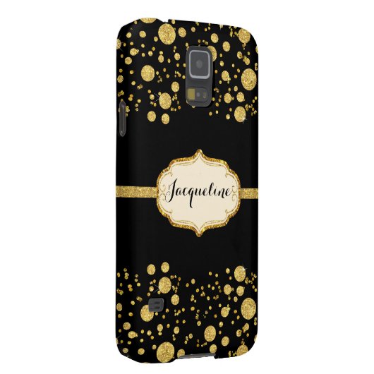 Glitter Confetti poka Dots Sparkle Case-Mate Samsung Galaxy Hoesje (Back/Rechts)