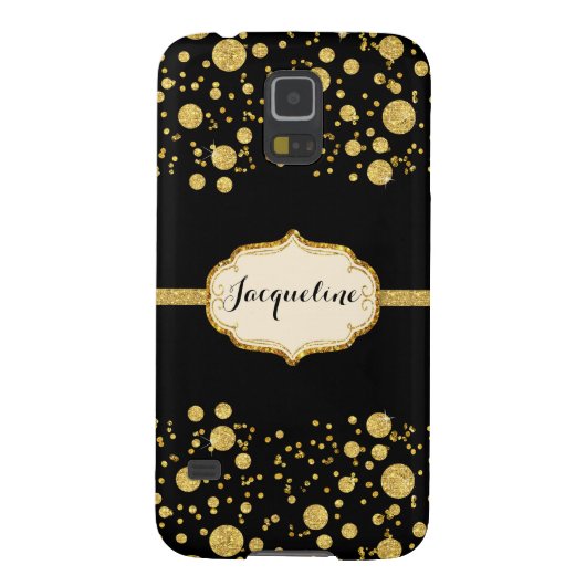 Glitter Confetti poka Dots Sparkle Case-Mate Samsung Galaxy Hoesje (Achterkant)