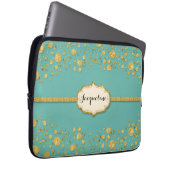 Glitter Confetti poka Dots Sparkle Laptop Sleeve (Voorkant Rechts)
