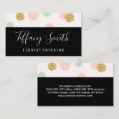 Glitter Confetti | Polka Dot Visitekaartje (Voorkant / Achterkant)