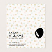Glitter Confetti | Polka Dot | Vrouwelijke Schoonh Visitekaartje (Buitenkant ongevouwen)