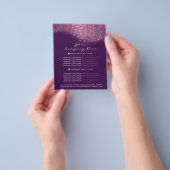 Glitter Confetti Prices Flyer Paars roze (Hand)