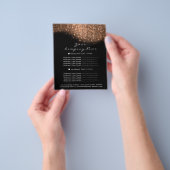 Glitter Confetti Prices Koper Roos Gold Black Flyer (Hand)