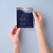 Glitter Confetti Prijzen Zilver Grijs Wit Blauw Ma Flyer (Hand)